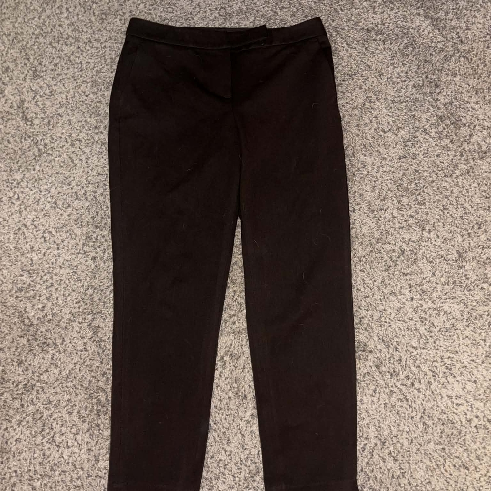 White House Black Market Slim Leg Pants in Dark Brown